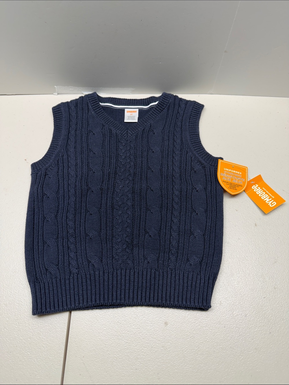 Gymboree Navy Cable Knit Sweater Vest